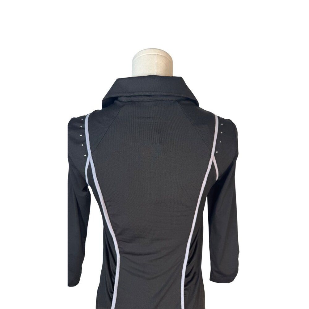 2/$30 NWT Large Swingdish Black Golf Polo 3/4 Sleeve - Picture 8 of 16